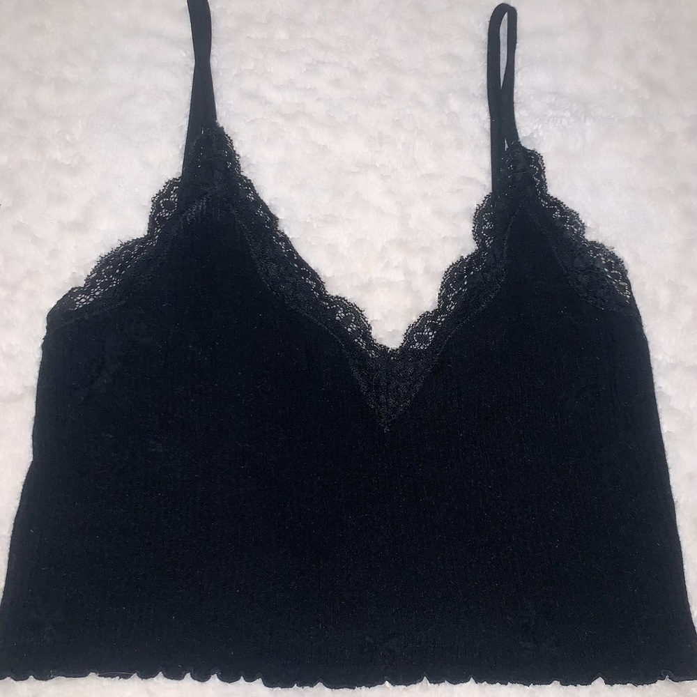 Black Tank Crop Top